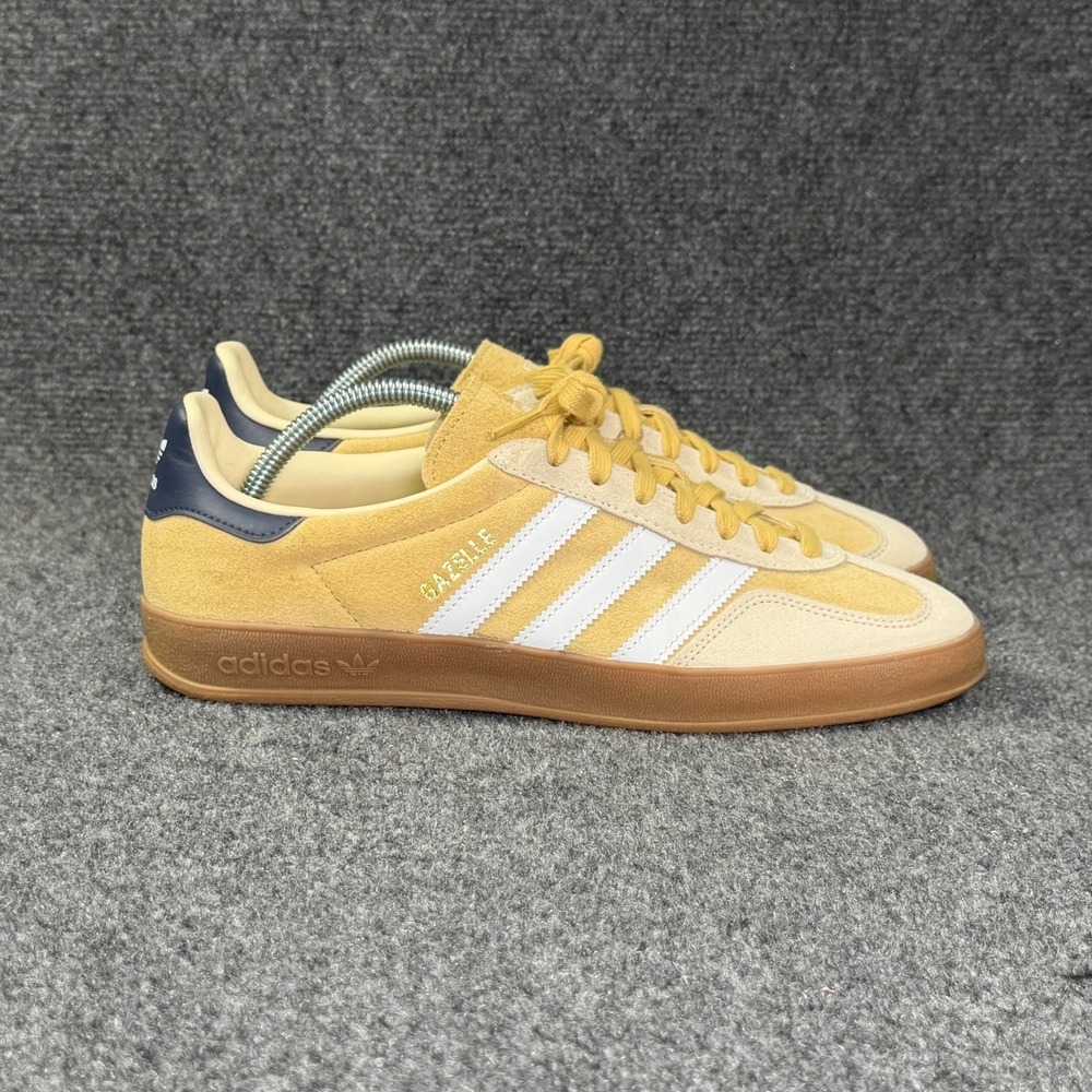 Adidas Gazelle Indoor Shoes Men's 9.5 Oat Cloud White Shadow Navy Retro Athletic